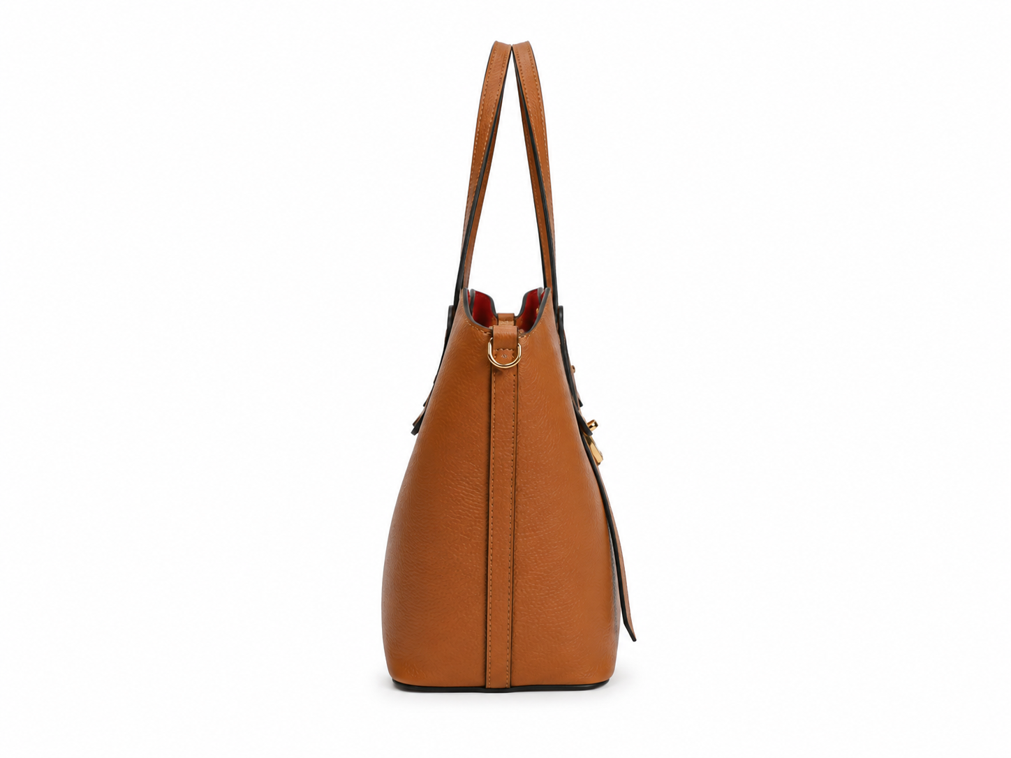 Soft Leather Tote — Cognac