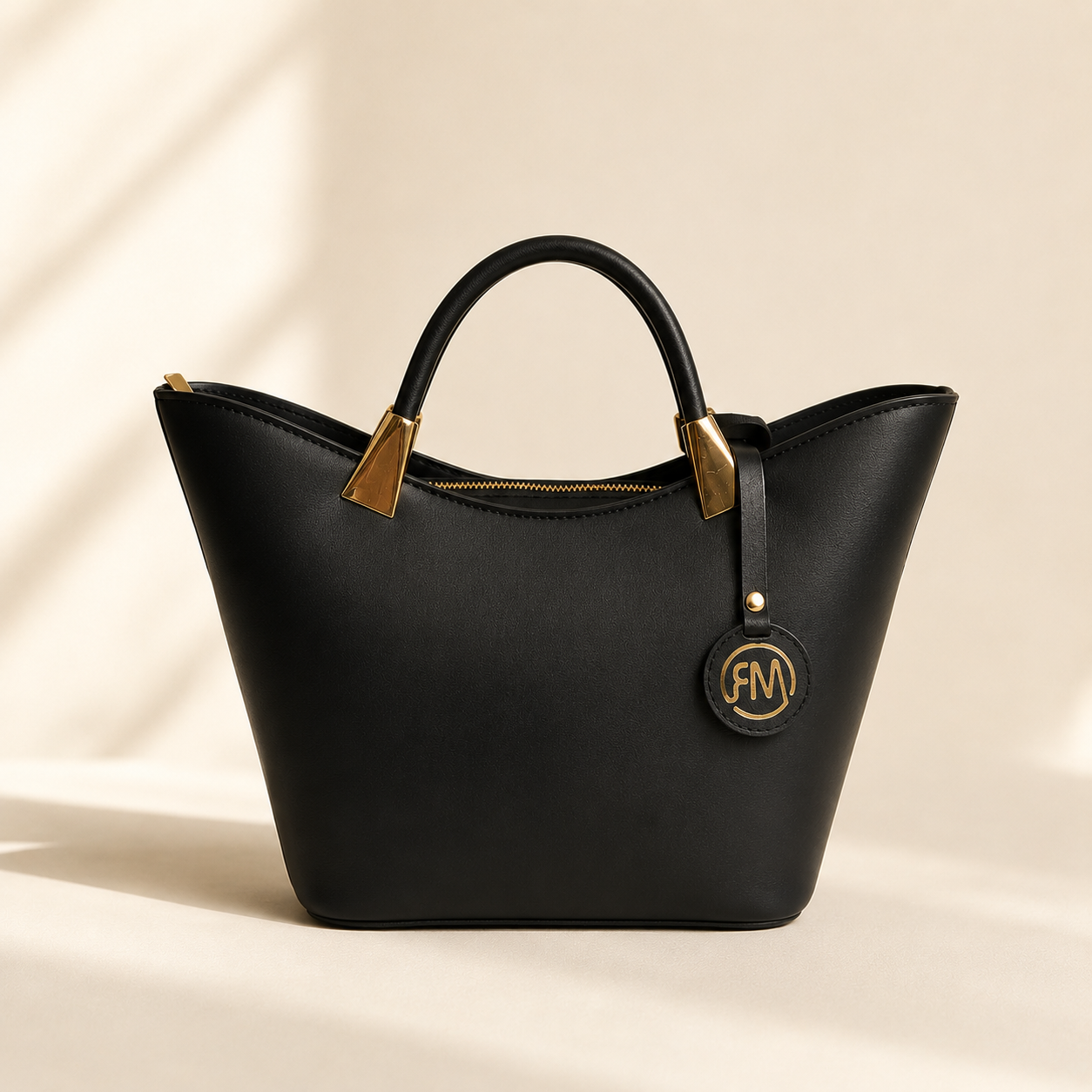Structured Tote — Nero