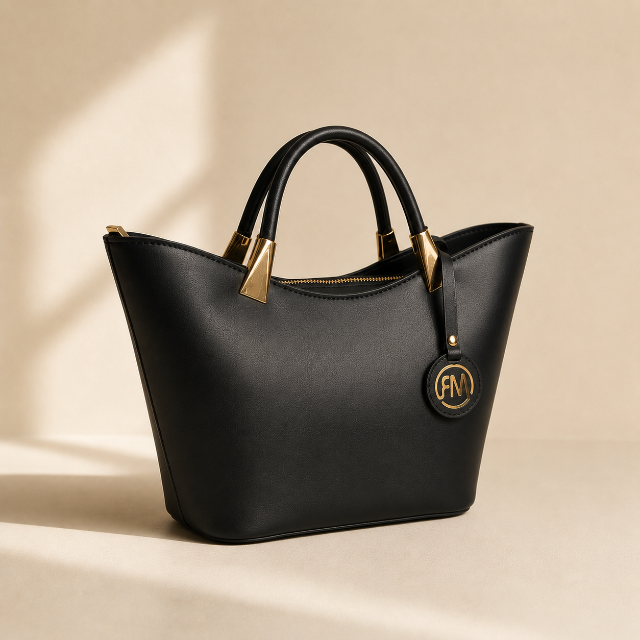 Structured Tote — Nero