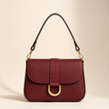 Flap Shoulder Bag — Bordeaux