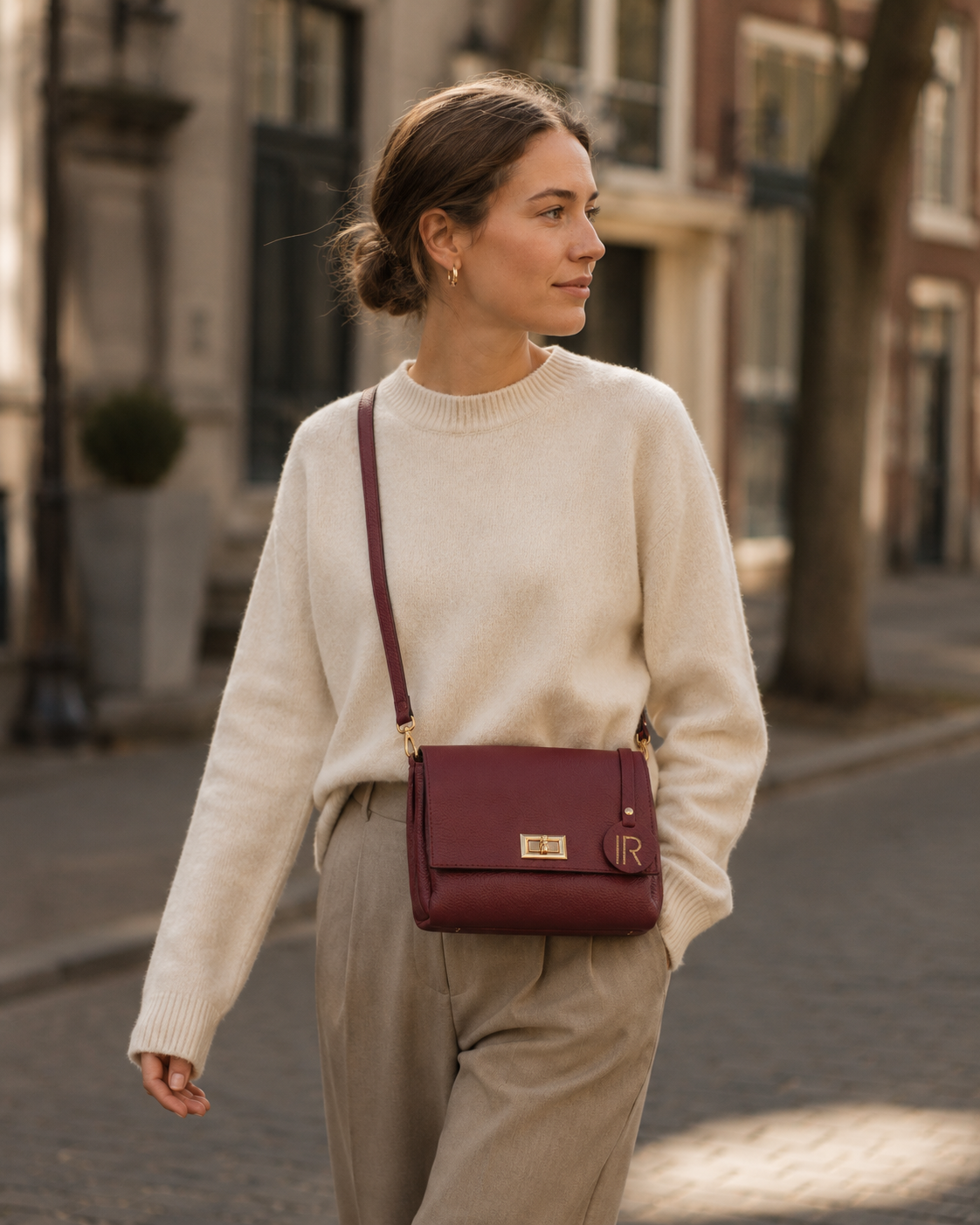 Flap Crossbody — Vino