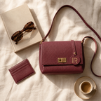 Flap Crossbody — Vino