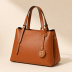 Structured Day Bag — Cognac