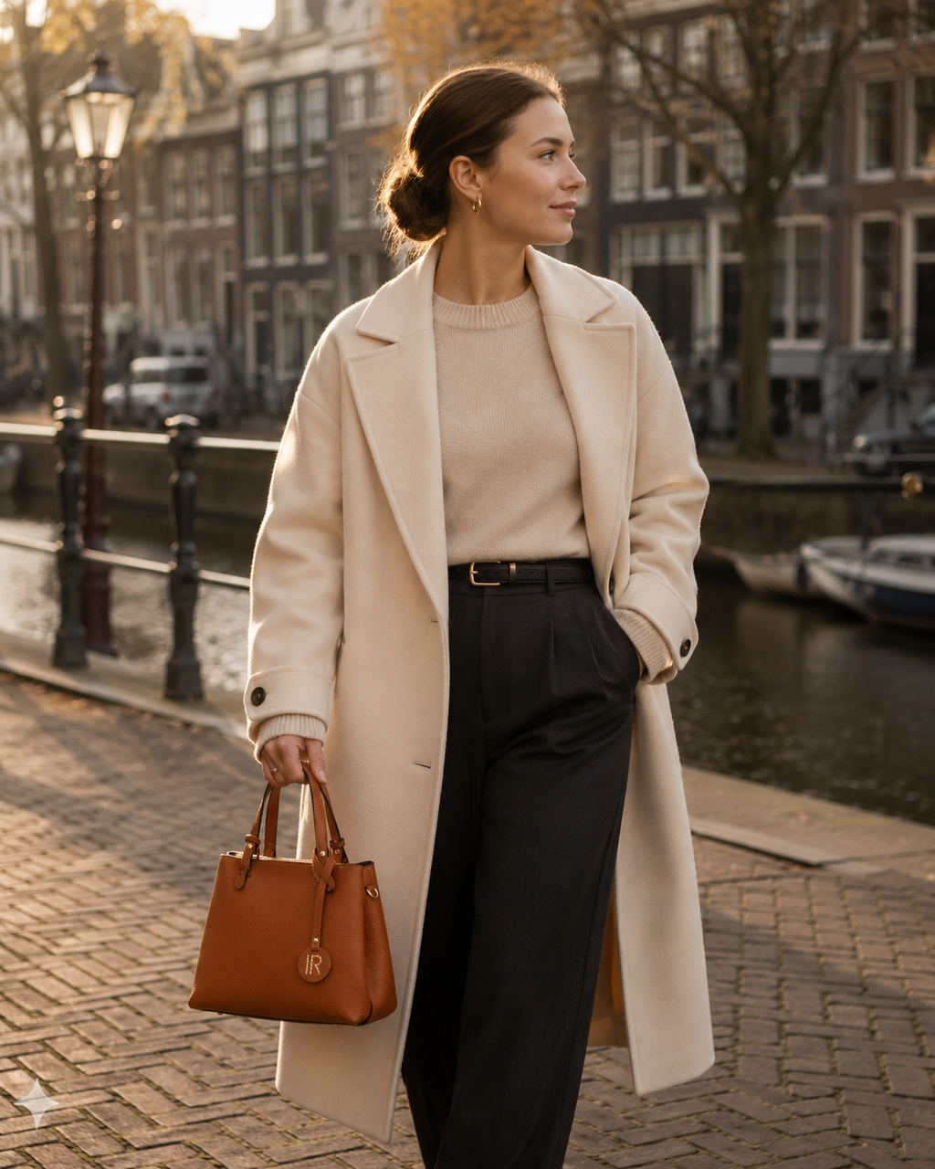 Structured Day Bag — Cognac