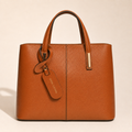 Top-Handle Tote — Cognac