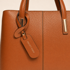 Top-Handle Tote — Cognac
