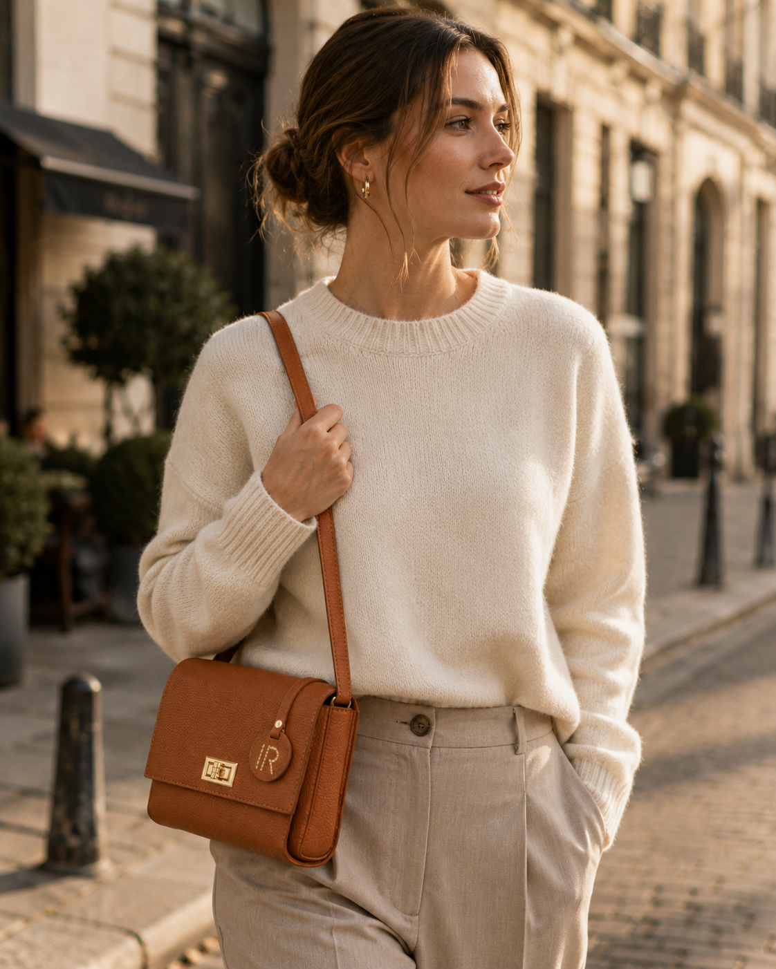 Flap Crossbody — Cognac